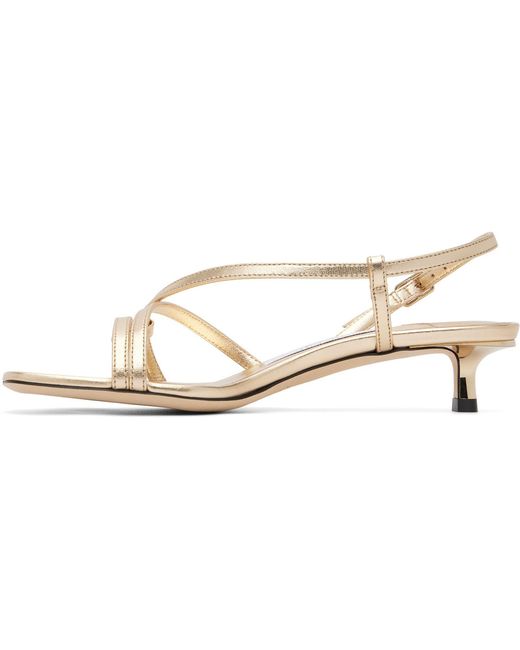 Jimmy Choo Natural Farris High-Heeled Sandals