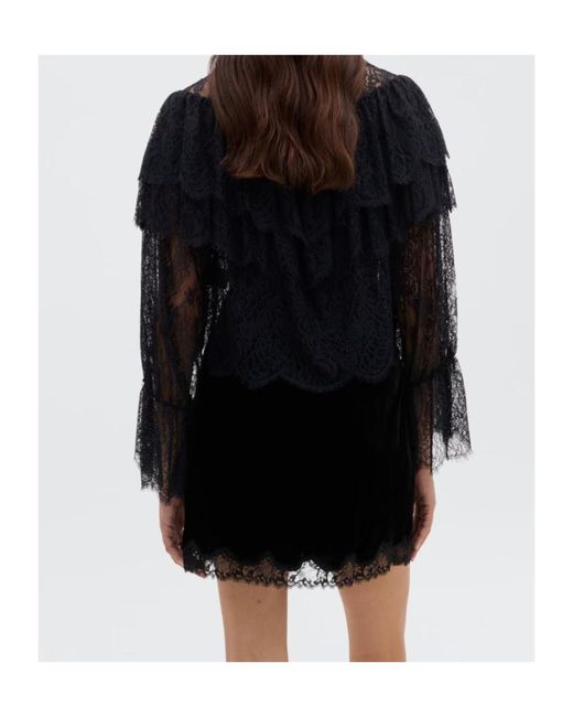 Rixo Black Faryn Top Ld61