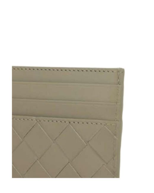 Bottega Veneta Natural Intrecciato Credit Card Case for men