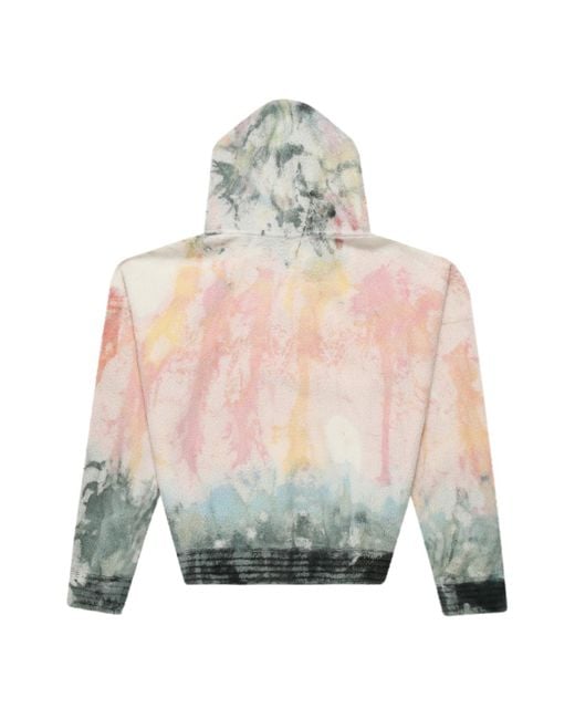 we11done Gray Tie-Dyeing Design Sweater for men