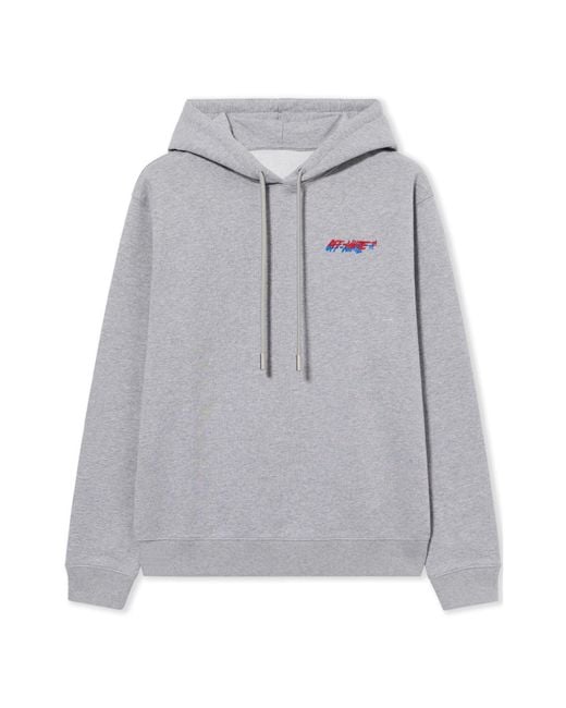 Off-White c/o Virgil Abloh Gray Shadow Logo Hoodie