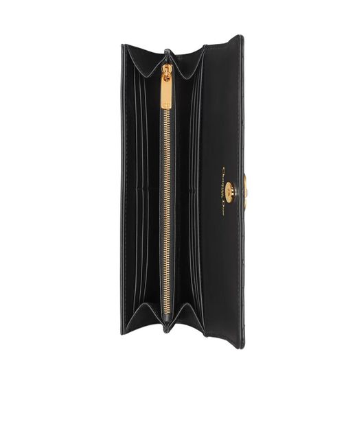 Dior Black Jolie Orchid Long Wallet