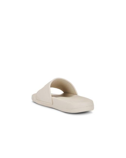 Anine Bing White Isla Logo-Embossed Slides