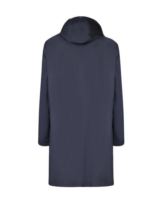 Herno Blue Hooded Casual Jacket for men