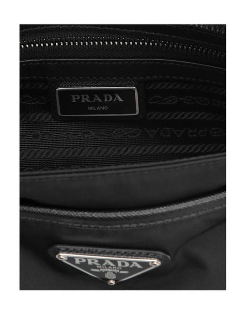 Prada Black Logo Shoulder Bag for men