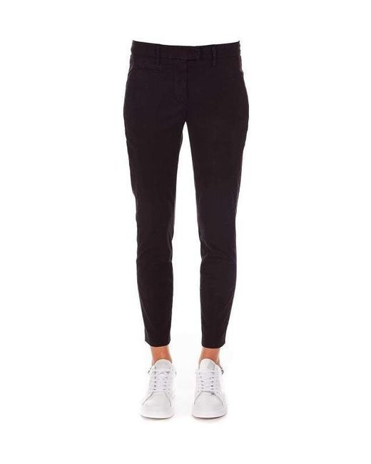 Dondup Blue Straight Casual Pants