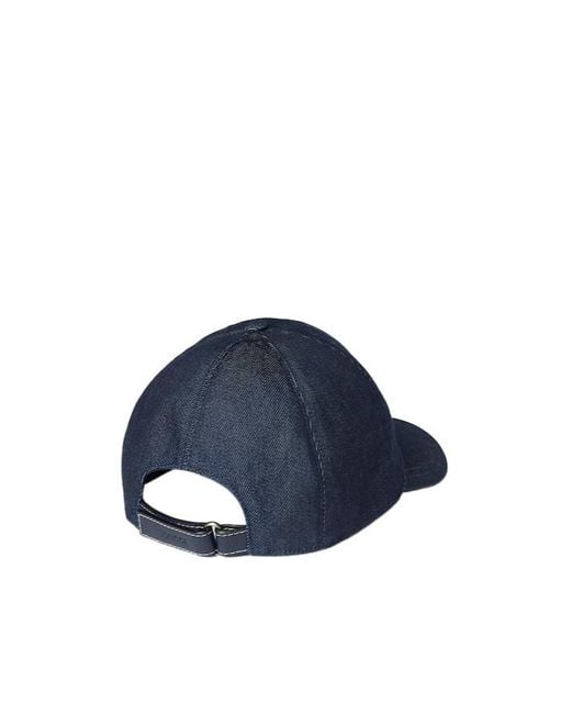 Gucci Blue Lasered Denim Baseball Hat