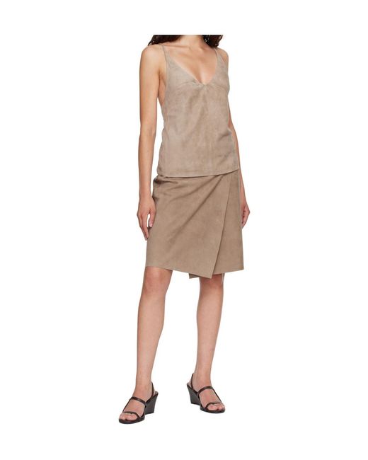 St. Agni Natural Tie-Waist Skirt
