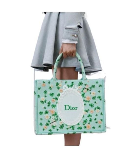 Dior Blue Book Tote Medium Handbag