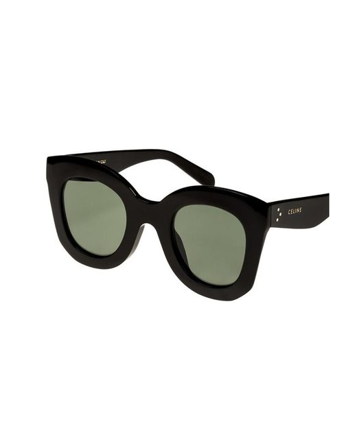 Céline Black Butterfly S005 Oversize-Frame Sunglasses