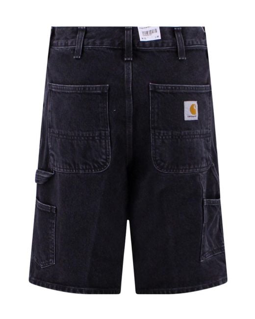Carhartt Blue Single Knee Denim Shorts for men