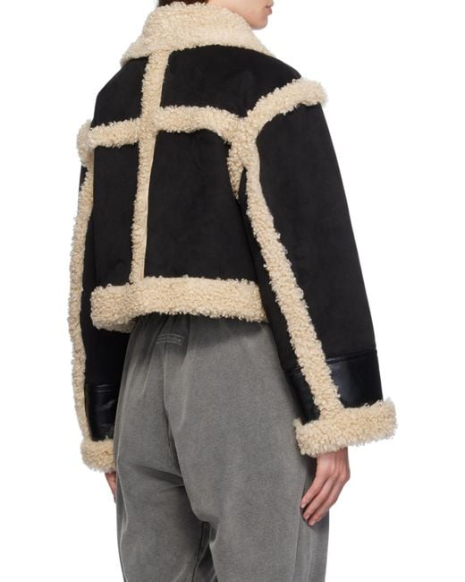 Stand Studio Black Edith Lapel Casual Jacket
