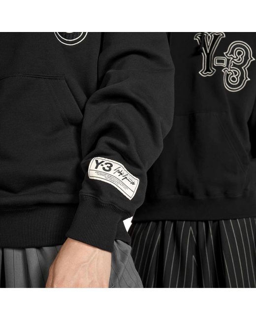 Y-3 Black Comfortable Pullover Hoodie for men