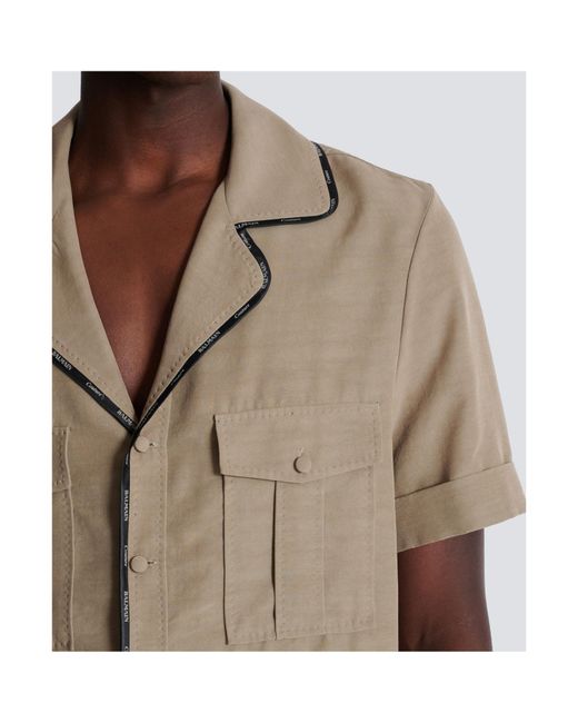 Balmain Natural Relaxed Fit Pyjama Shirt for men