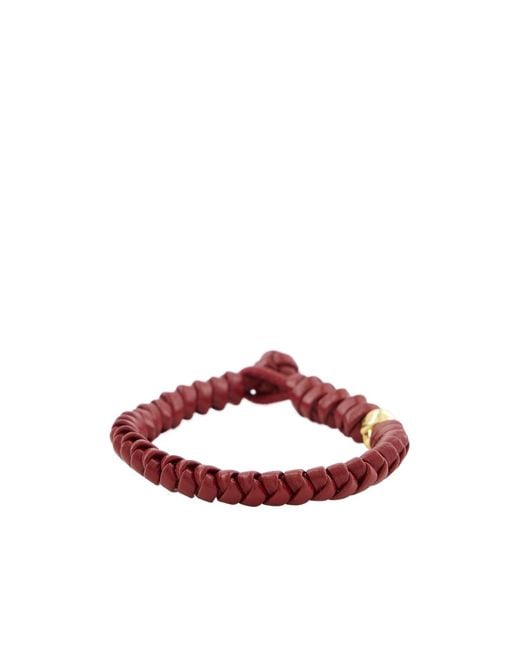 Bottega Veneta Red Knot Bracelet for men