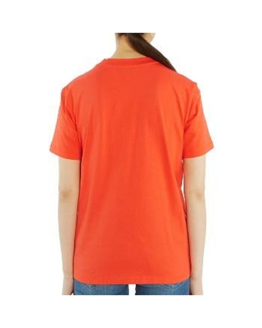MSGM Orange Logo T-Shirt
