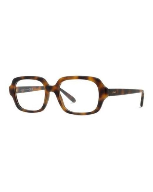 Loewe White Rectangular Frame Glasses
