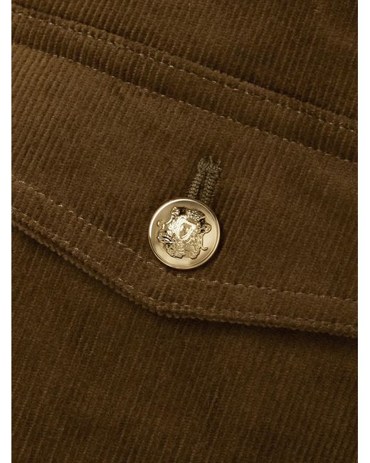 Nili Lotan Green Lizeth Corduroy Casual Jacket