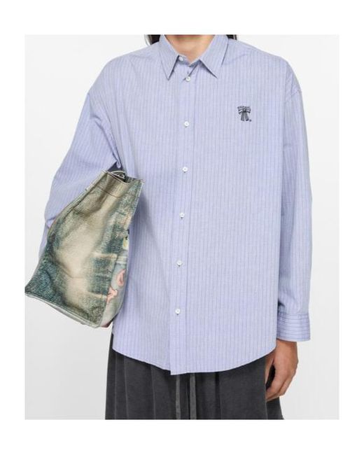 Acne Blue Long-Sleeved Shirt