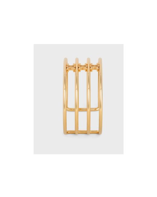 Céline Metallic Triomphe Cage Cuff