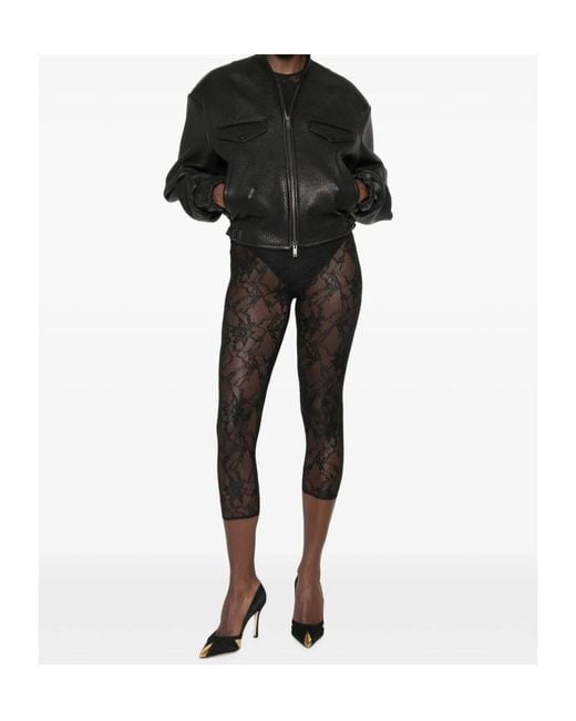 ANDAMANE Black Sheila Floral-Lace Jumpsuit
