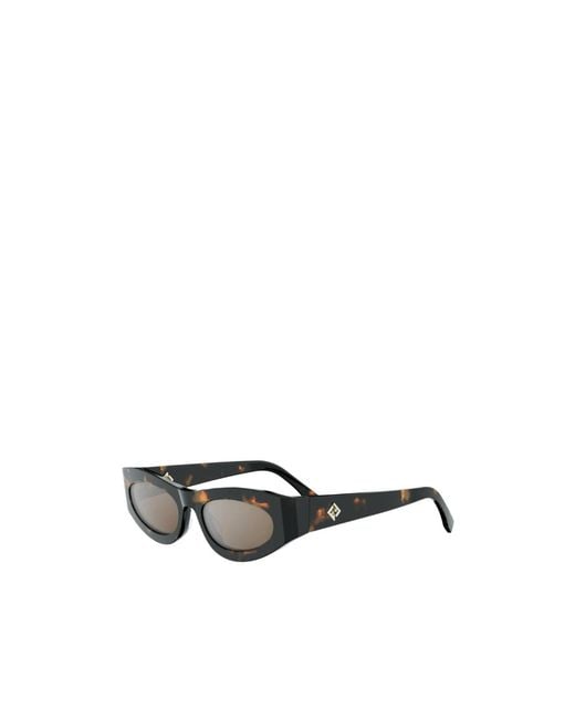 Fendi White Geometric Sunglasses for men