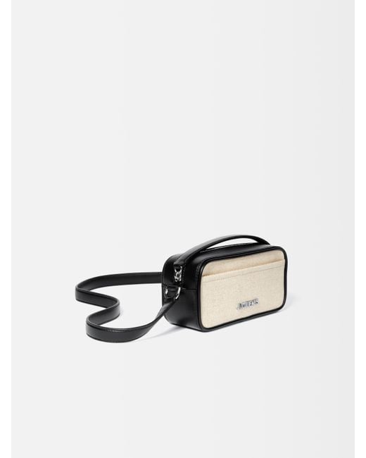 Jacquemus Black Zipper Shoulder Bag for men