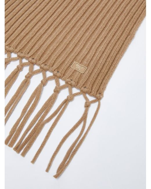 Weekend by Maxmara Natural Logo Wool Scarf