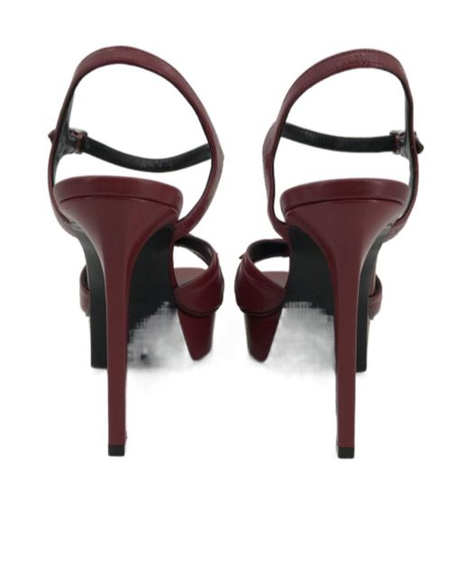 Saint Laurent Multicolor Logo High-Heeled Sandals