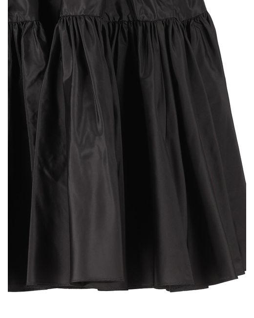 Valentino Black Ruffled High Waist Skirt