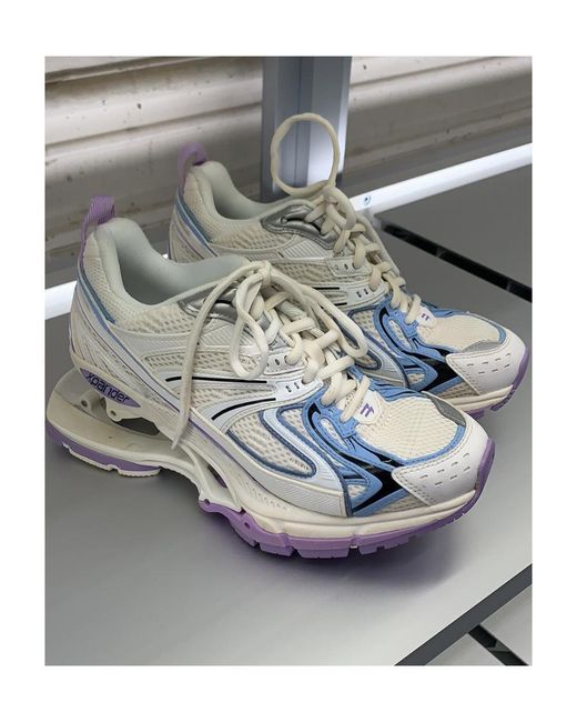 Balenciaga White X-Pander Wedge Sneakers