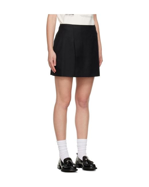 Eytys Black Welt Pocket Mini Skirt