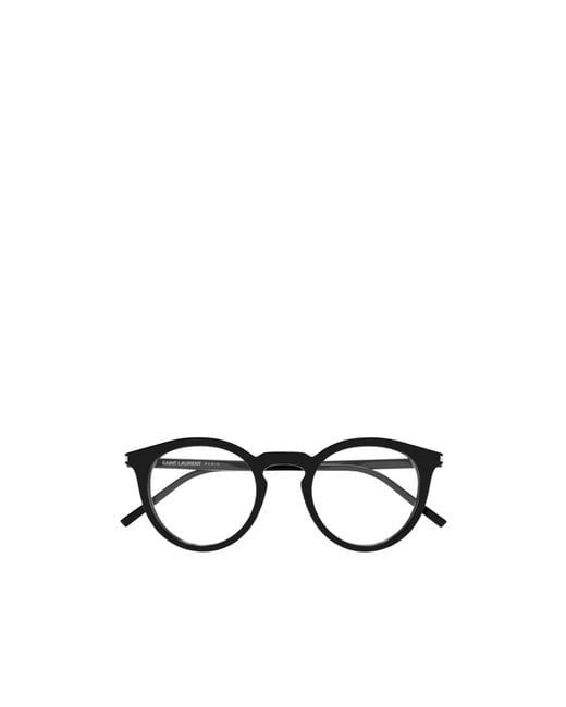 Saint Laurent White Eyewear Oval Frame Glasses for men
