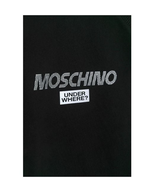 Moschino Black Crew Neck Sweatshirt for men
