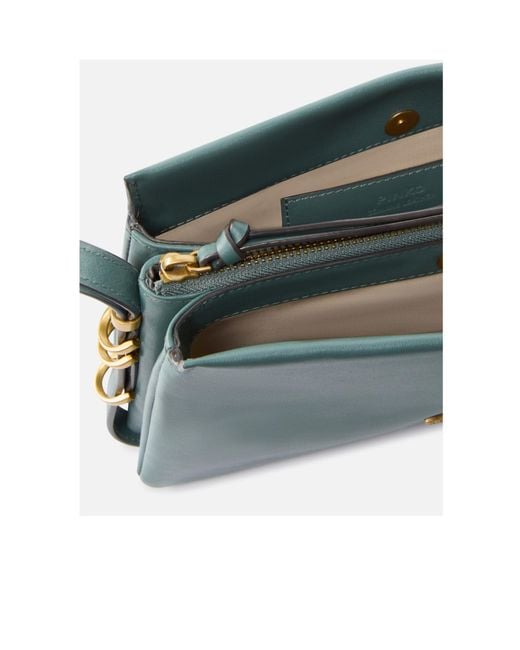 Pinko Green Adjustable Strap Shoulder Bag