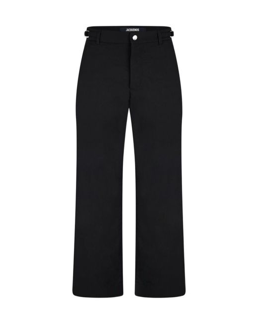 Jacquemus Black Belt Loops Slacks for men