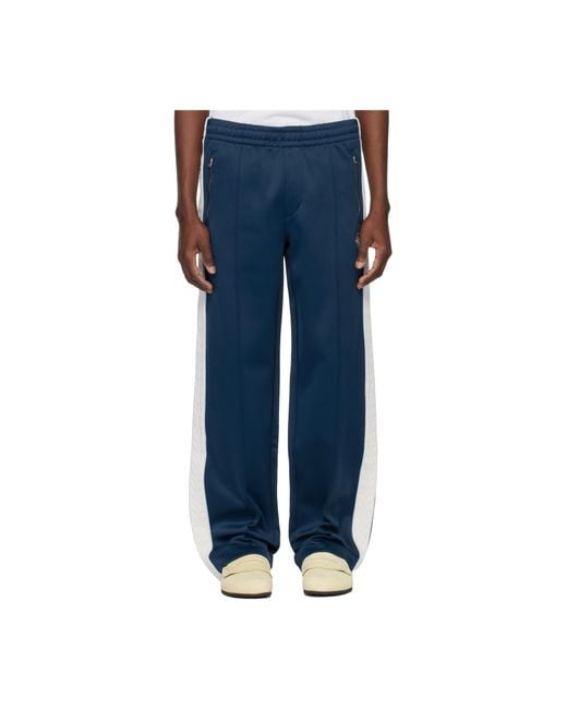 Casablanca Blue Side Stripe Logo Track Pants for men