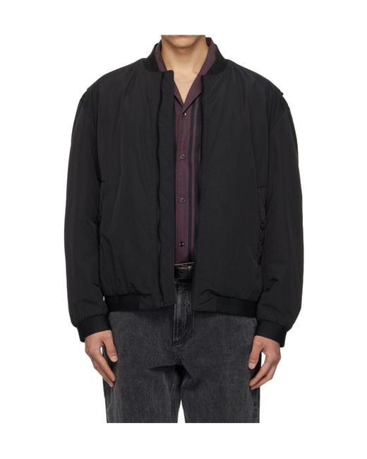 Boss Black Long-Sleeved Waterproof Bomber Casual Jacket for men