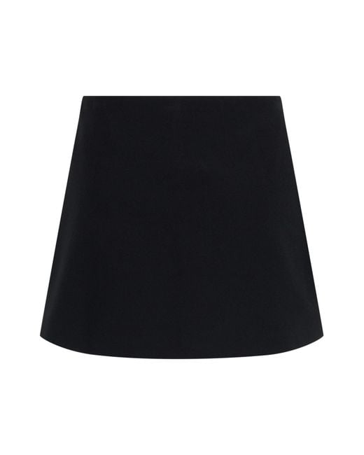 Cult Gaia Black Wrap Mini Skirt