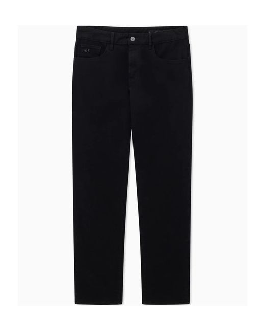 ARMANI EXCHANGE Black Belt Loop Jeans for men