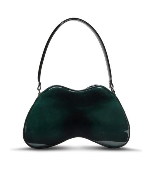 DIESEL Green Double-D Rigid Shoulder Bag