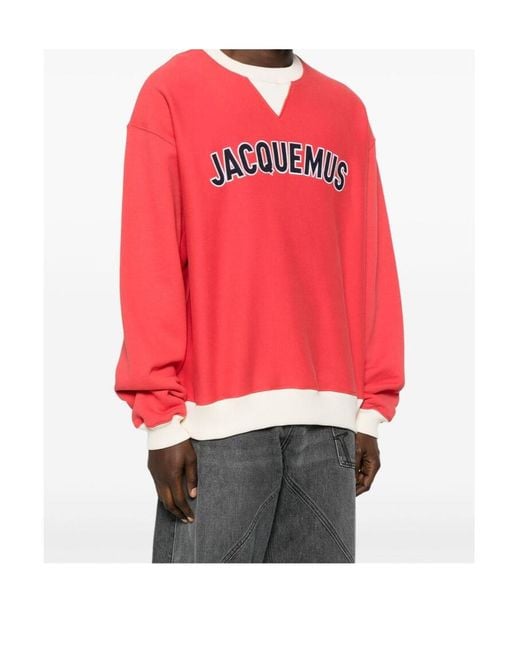 Jacquemus Red The Baseball Sweatshirt for men