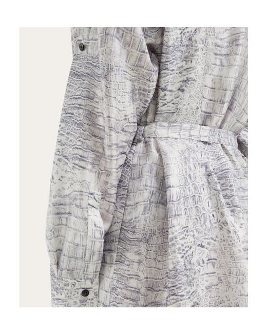Ferragamo Gray Shirt Dress
