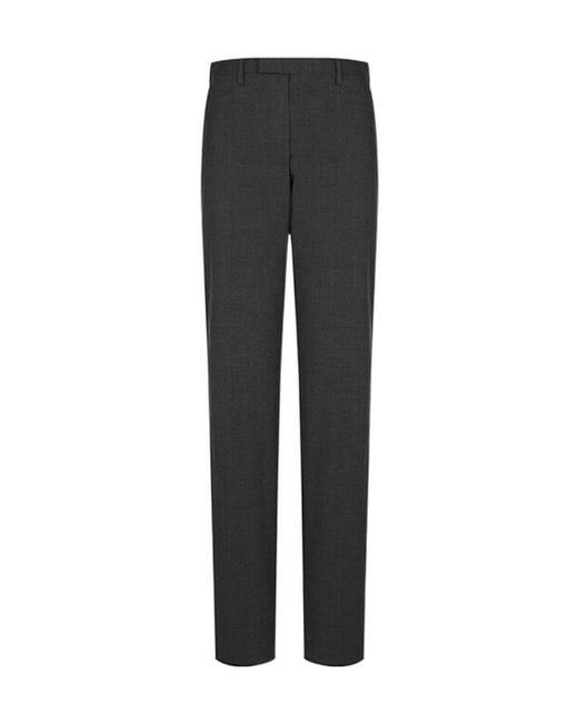 Emporio Armani Gray Straight Casual Pants for men