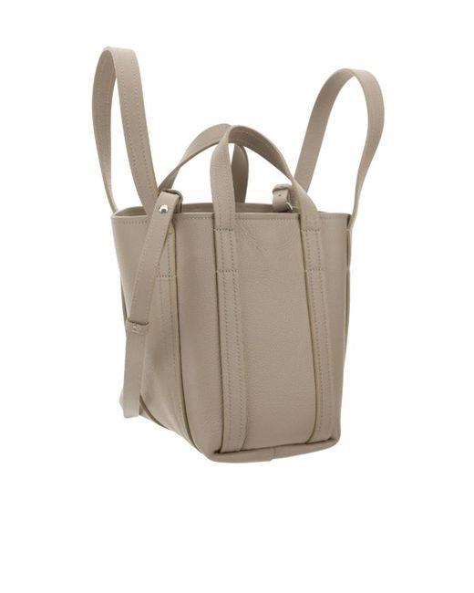 Balenciaga Gray Logo Shoulder Bag