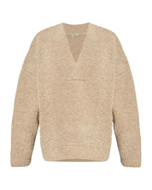 Fear Of God Natural Overlapping V-Neck Sweater for men