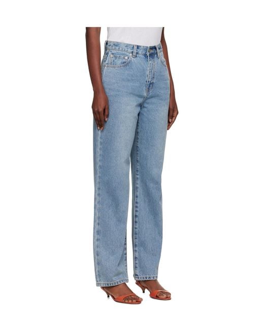 DUNST Blue Straight-Leg Jeans