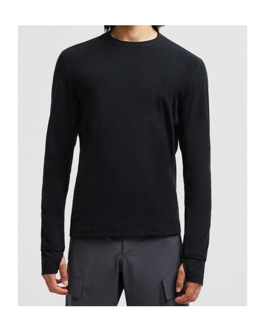 Moncler Black Grenoble Logo Embroidered Crewneck Jumper for men
