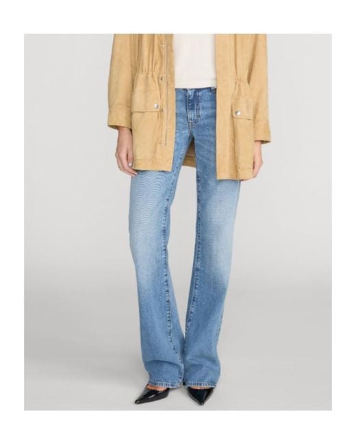 FRAME Blue Belt-Loop Jeans