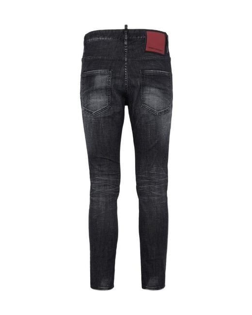 DSquared² Blue Distressed Slim Fit Jeans for men